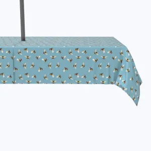 Bumble Bee Toss Blue Outdoor Rectangles