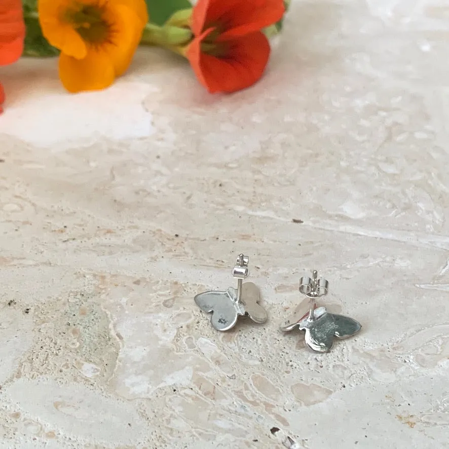 Butterfly stud earrings