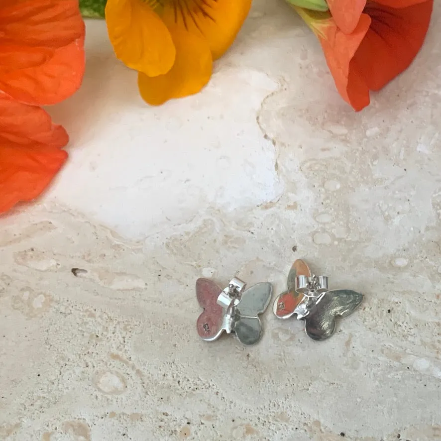 Butterfly stud earrings