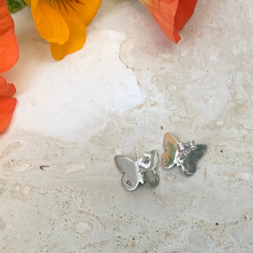 Butterfly stud earrings