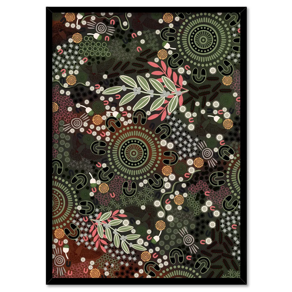 Canobie Spring Dark Green I - Art Print by Leah Cummins