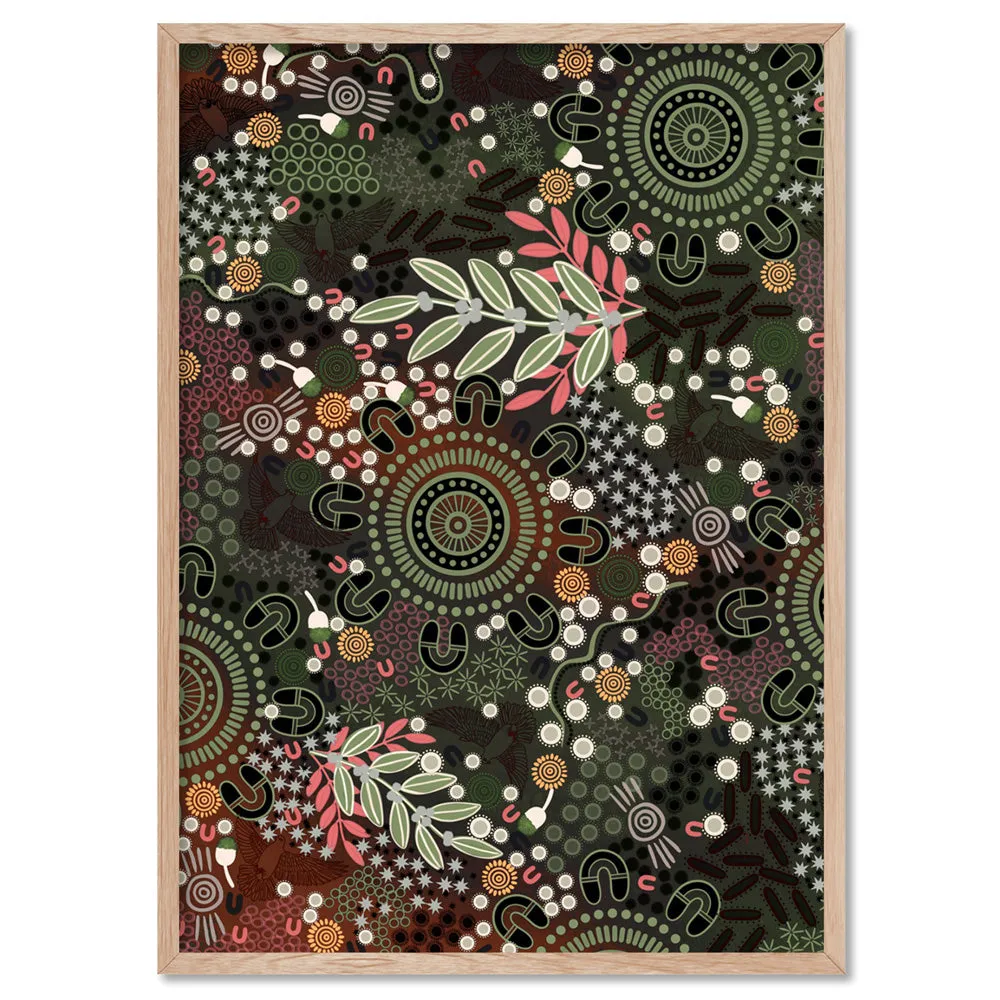 Canobie Spring Dark Green I - Art Print by Leah Cummins