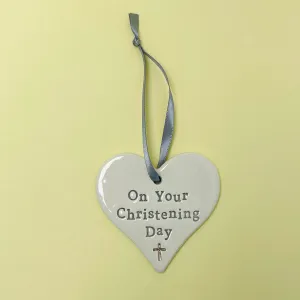 Ceramic hanging - On your Christening