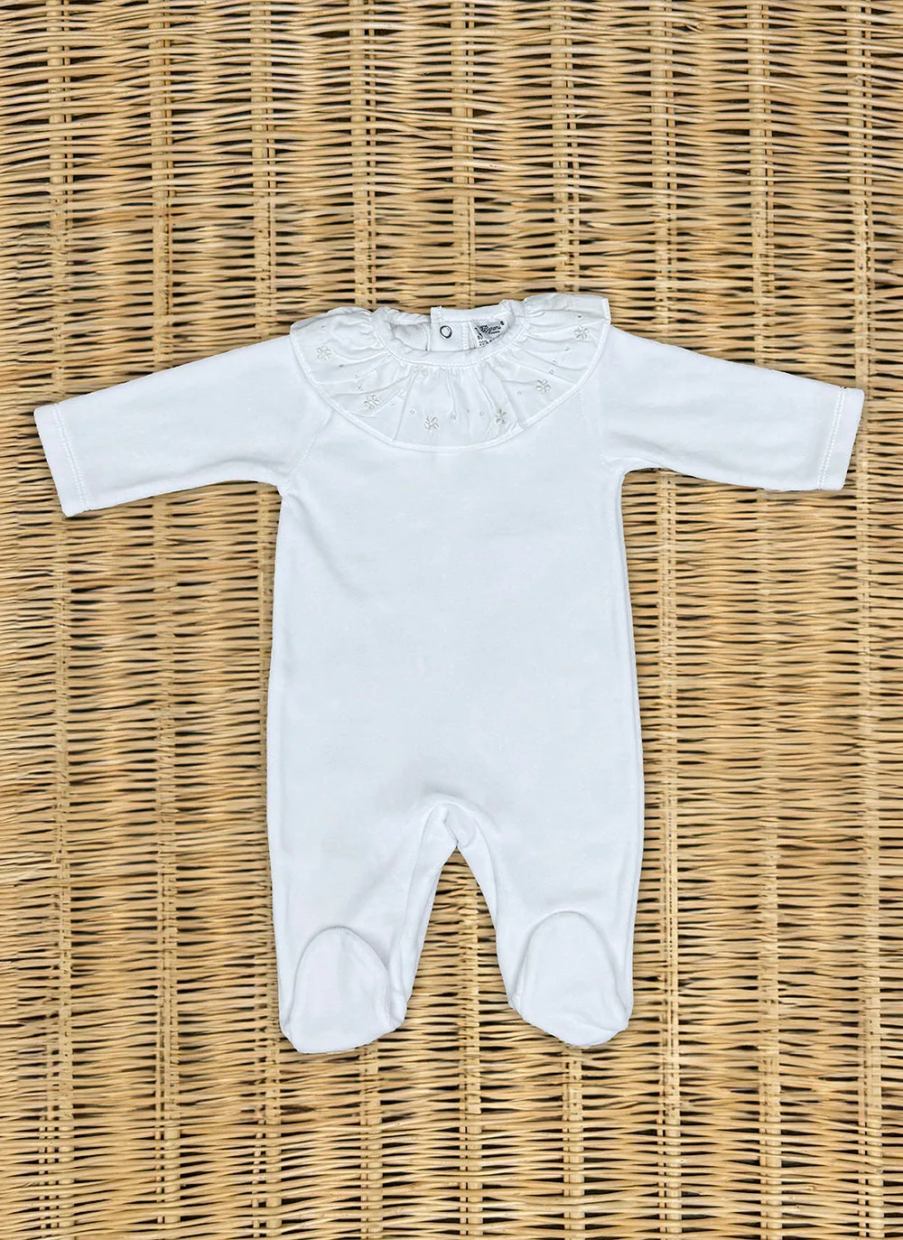 Chenille Sleepsuit Embroidered