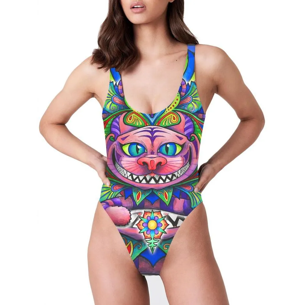 CHESHIRE CAT HIGH CUT BODYSUIT