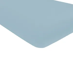 Crib Sheet in Dusty Blue