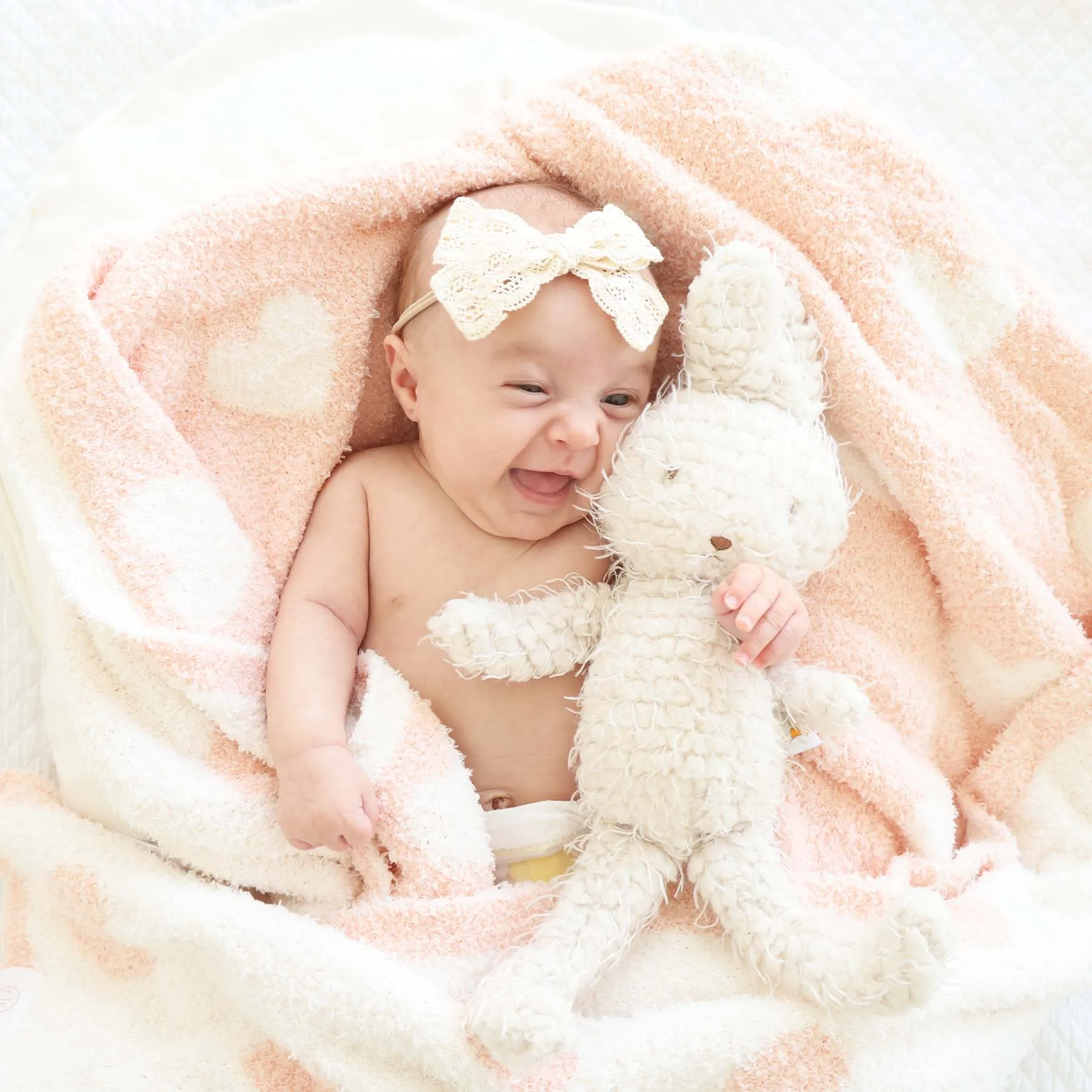 CuddleLane™ Luxe Blankets | Pearl Hearts