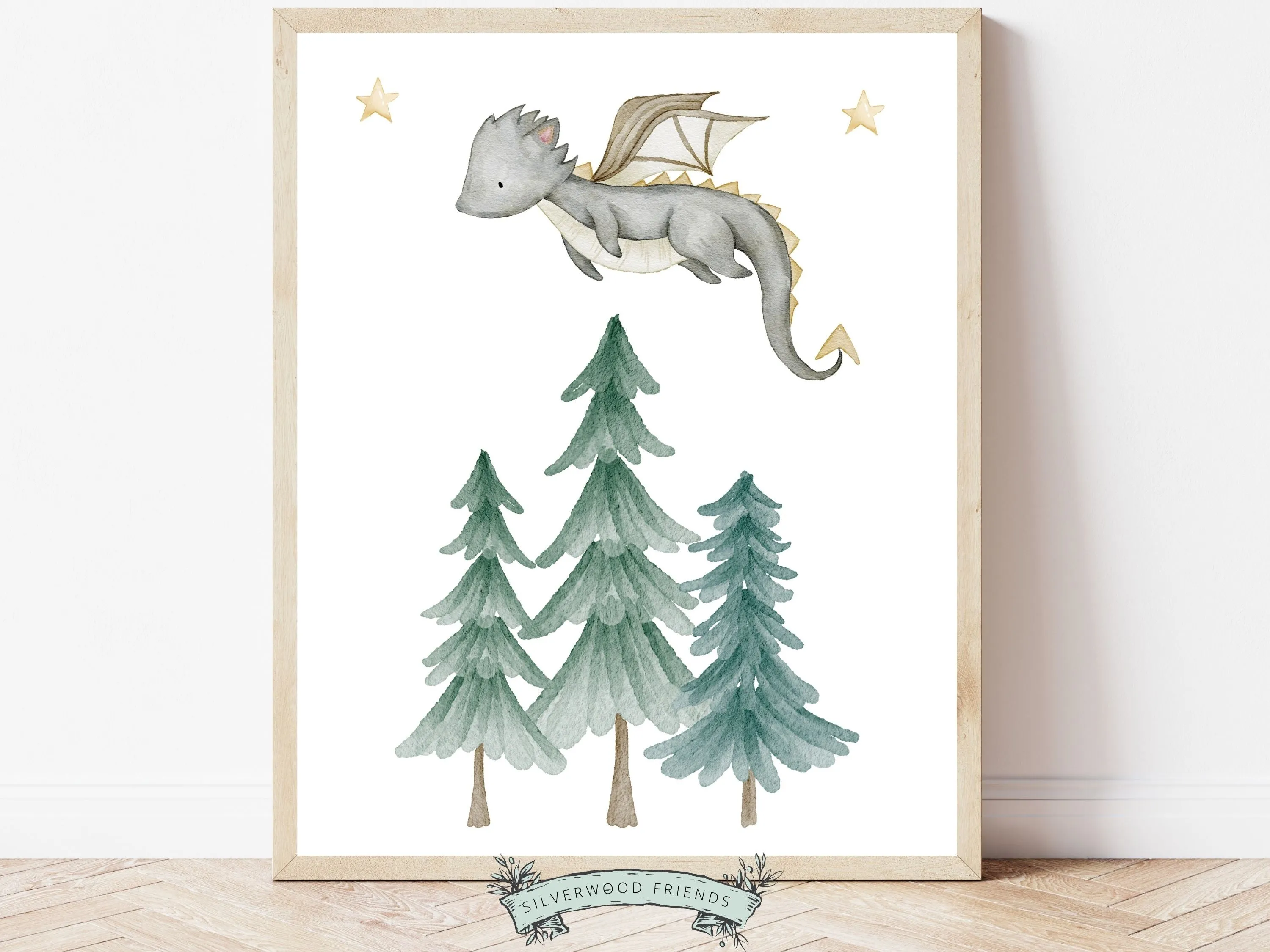 Dragon Nursery Prints Set of 6