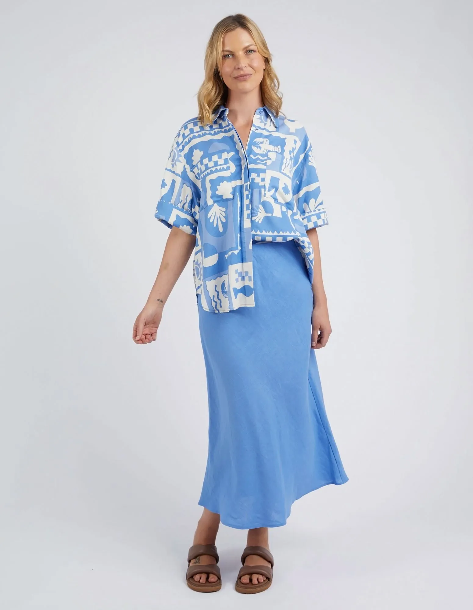 Elm - Holiday Sun Shirt - Cerulean Sun Shirt