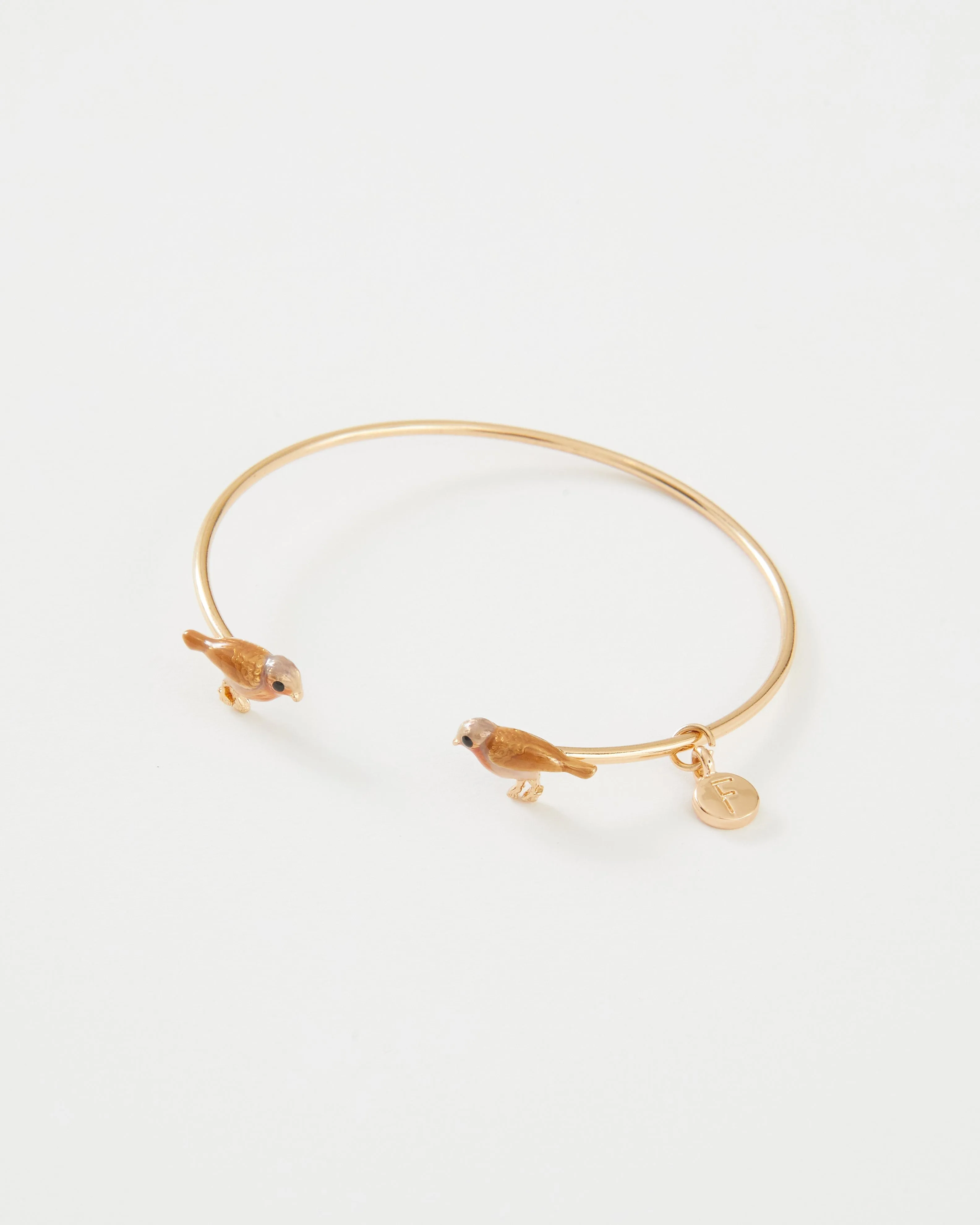 Enamel Robin Bangle