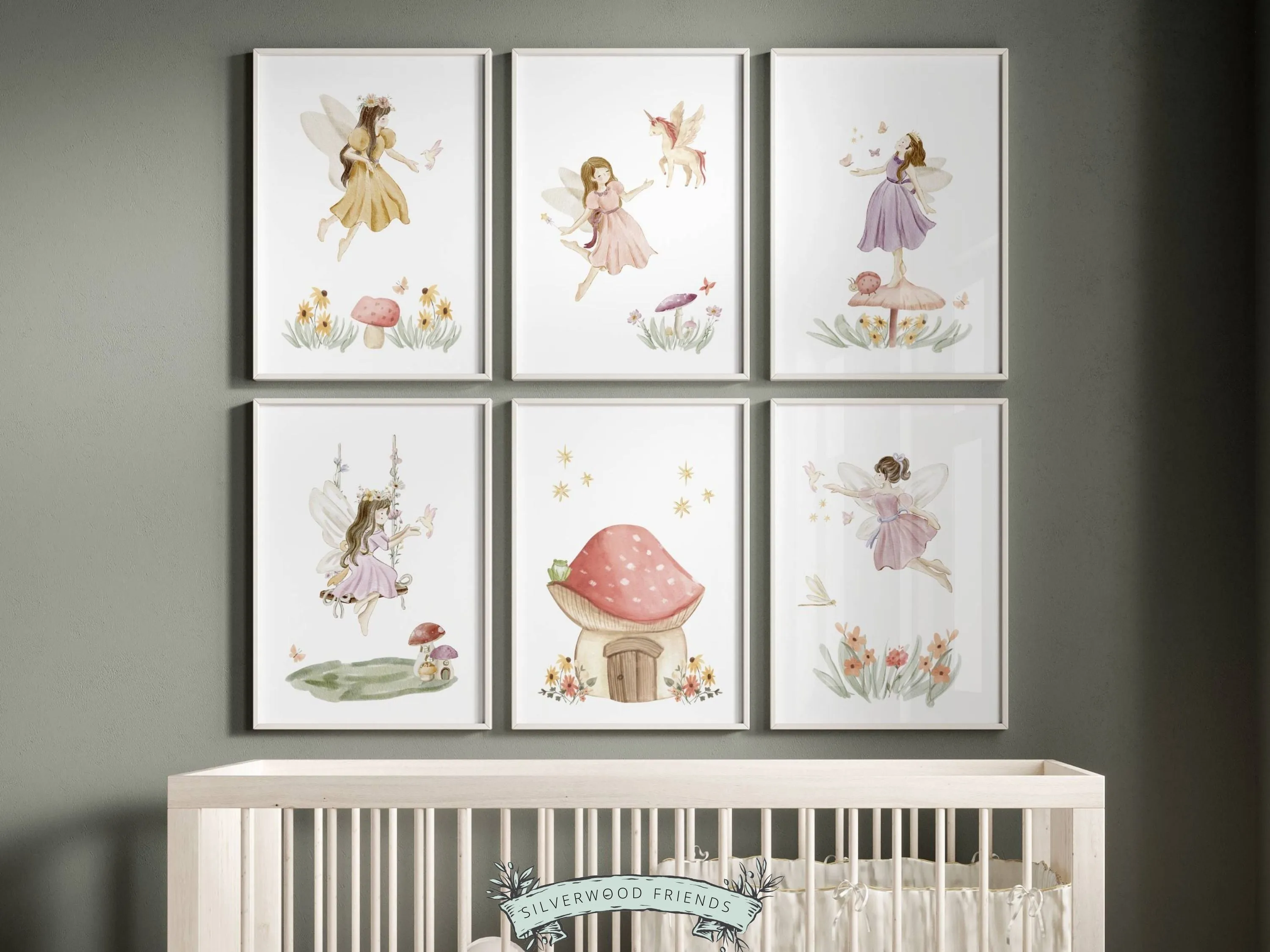 Fairy Nursery Prints Set of 6