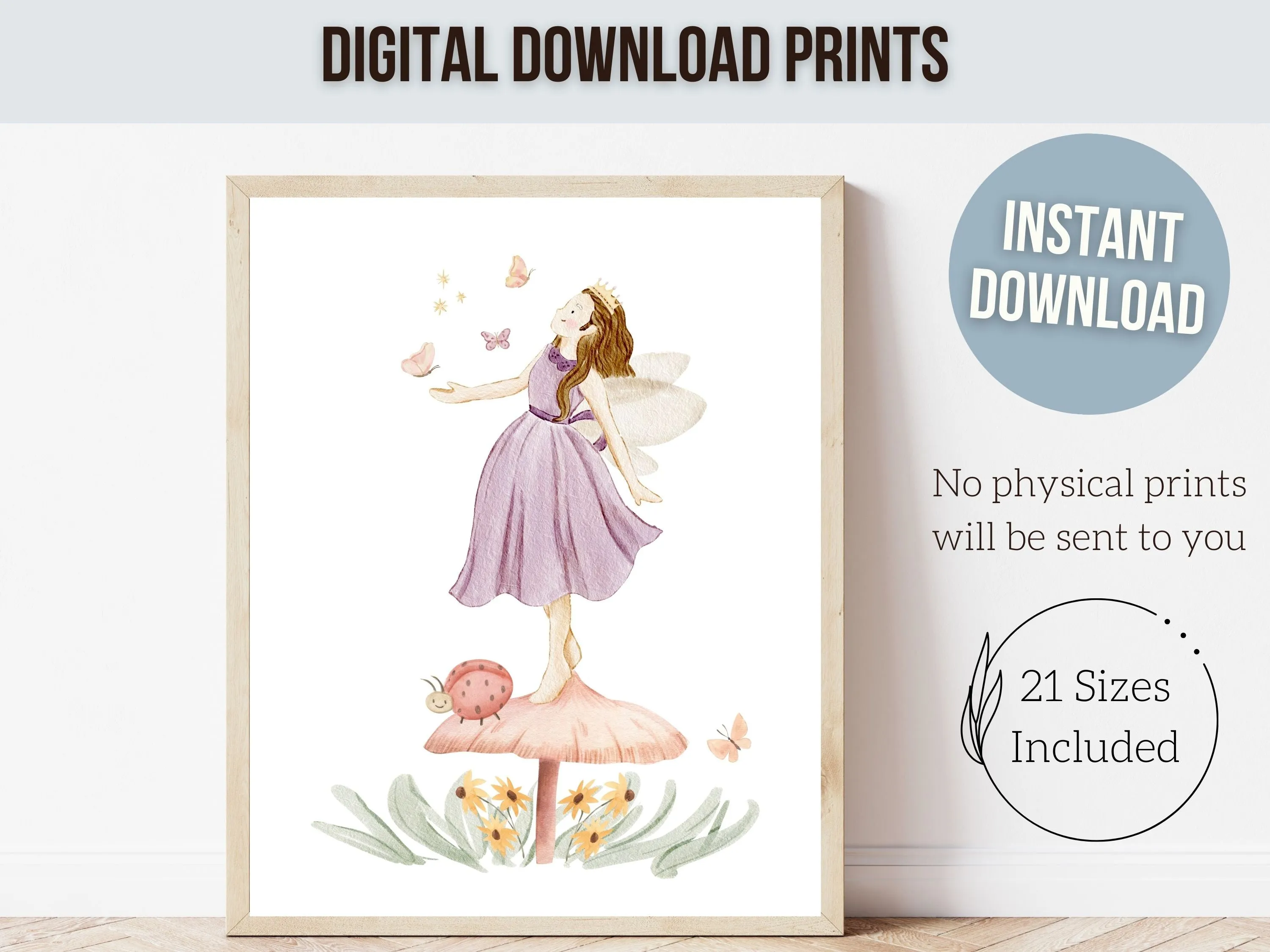 Fairy Nursery Prints Set of 6