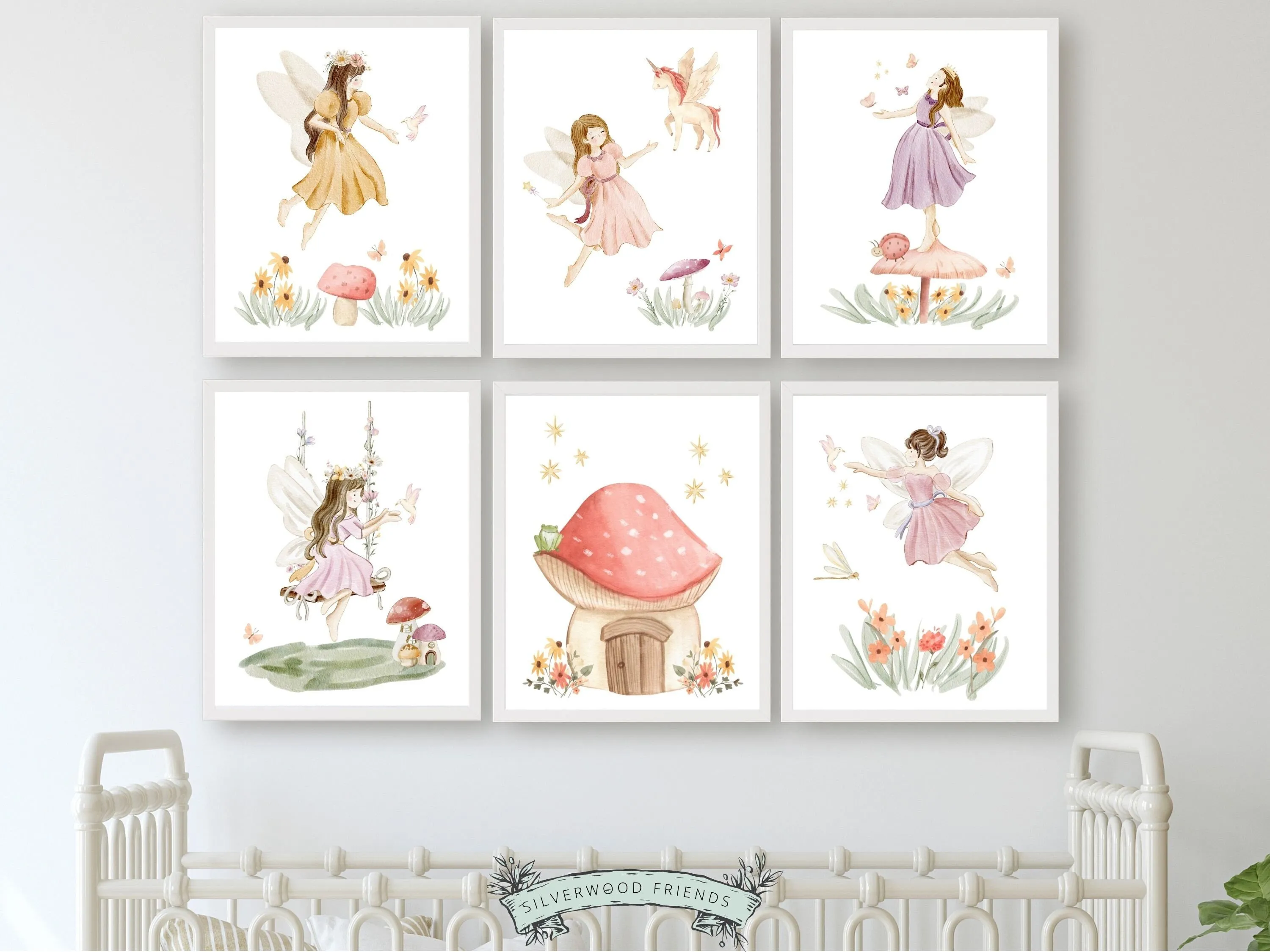 Fairy Nursery Prints Set of 6