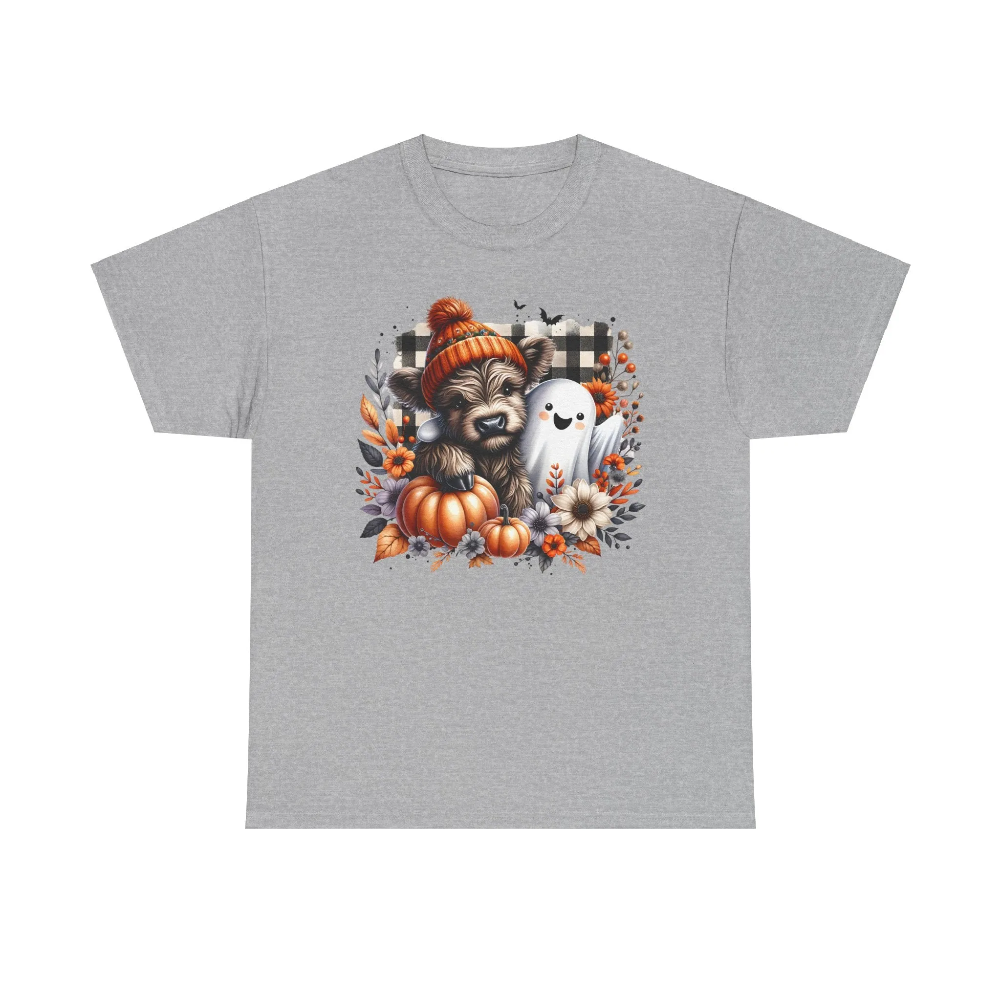 Fall cow, ghost & Pumkins Tee