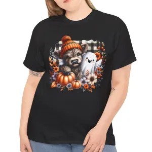 Fall cow, ghost & Pumkins Tee