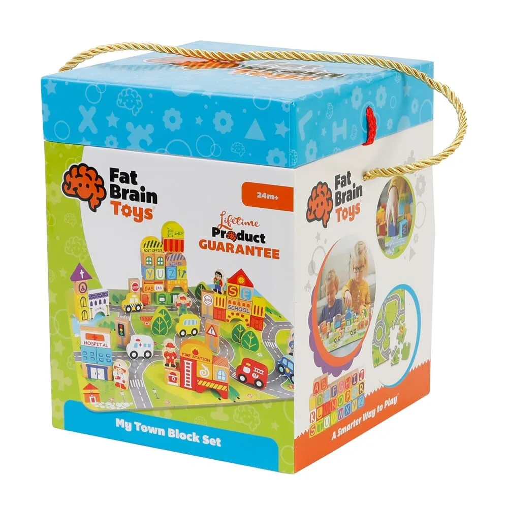 Fat Brain Toys - My Town Block Set