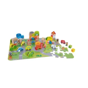 Fat Brain Toys - My Town Block Set