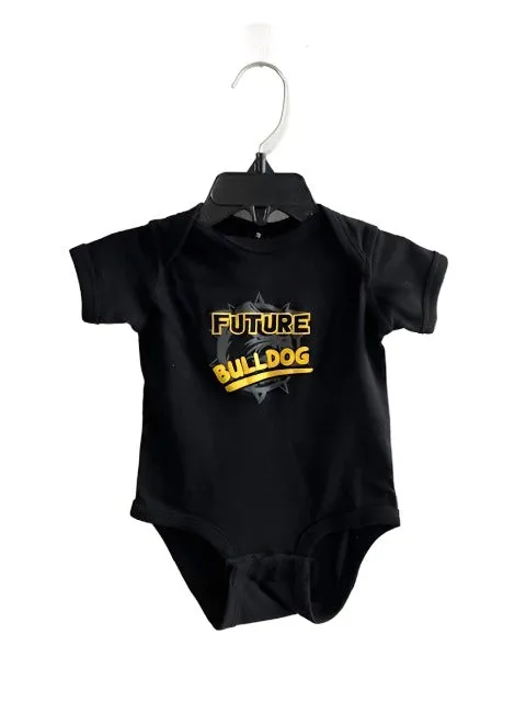 'Future Bulldog' Short Sleeve Baby Onsie