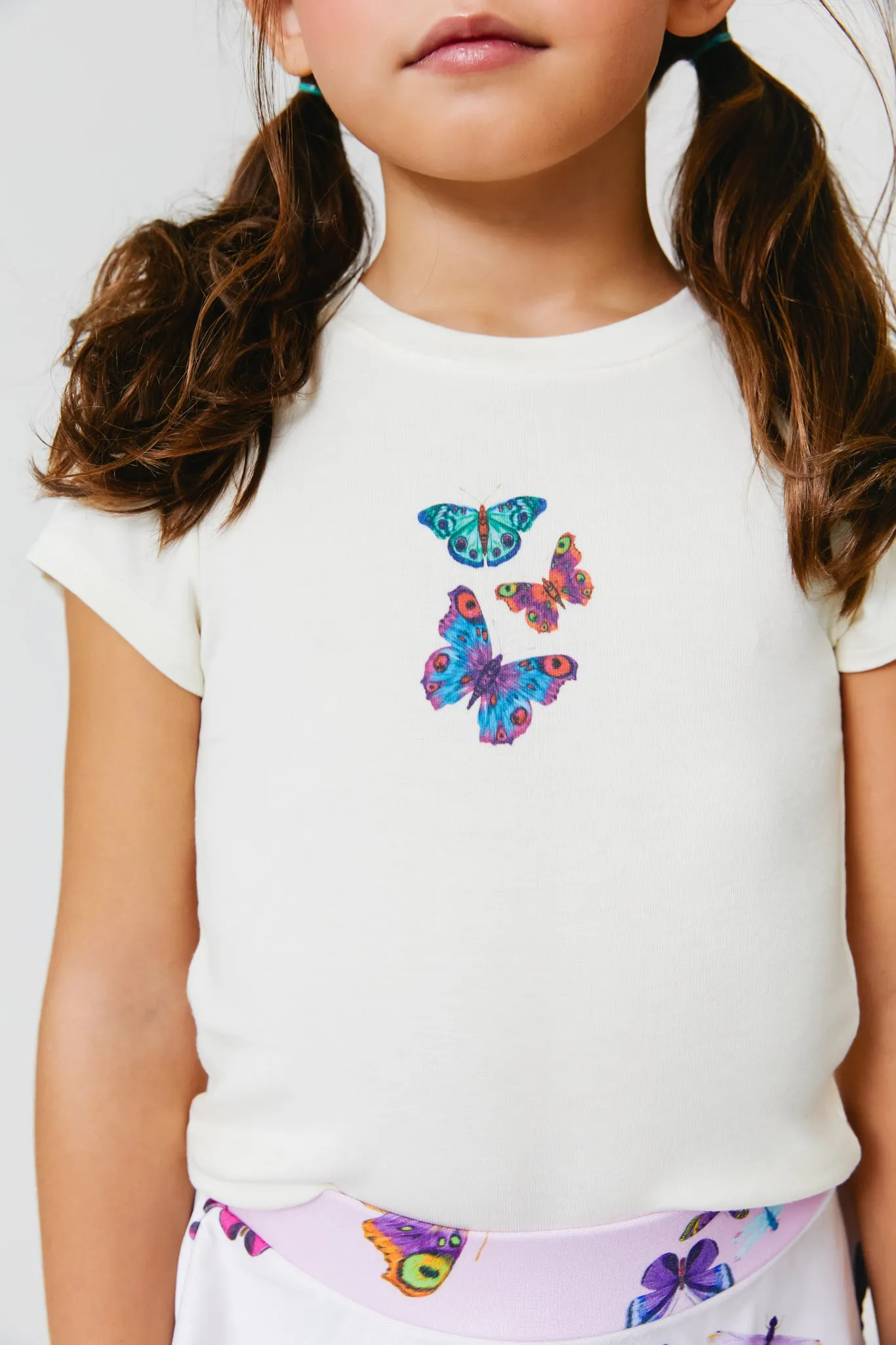 Girls Baby Tee with Butterfly