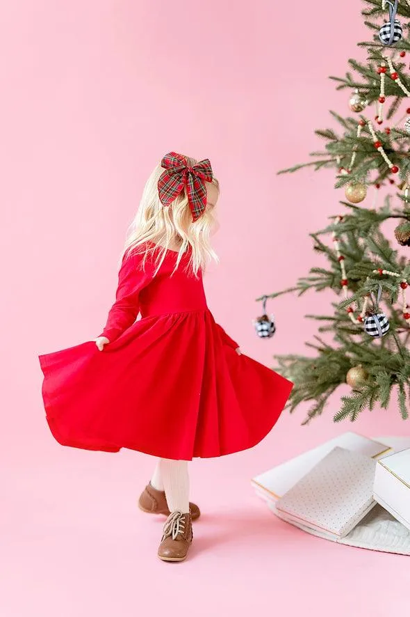 Girls Dresses | Gwendolyn-  Scarlet | Ollie Jay