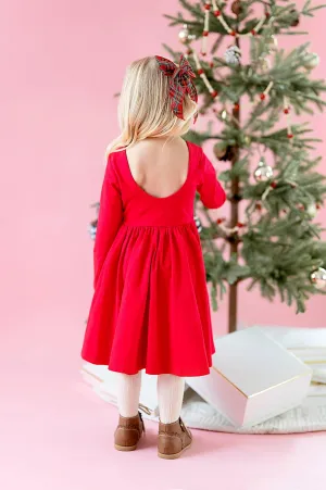 Girls Dresses | Gwendolyn-  Scarlet | Ollie Jay