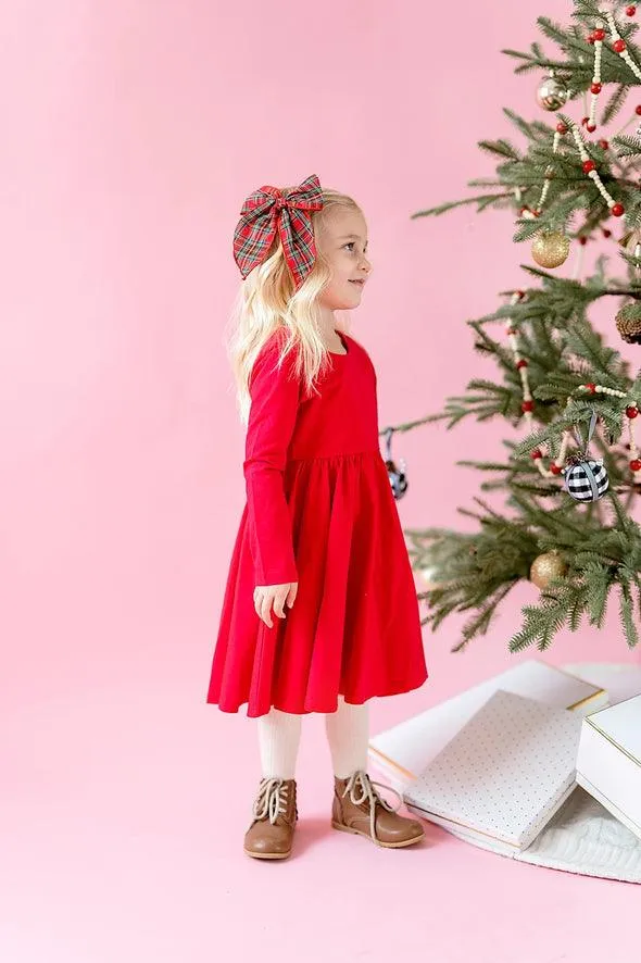 Girls Dresses | Gwendolyn-  Scarlet | Ollie Jay