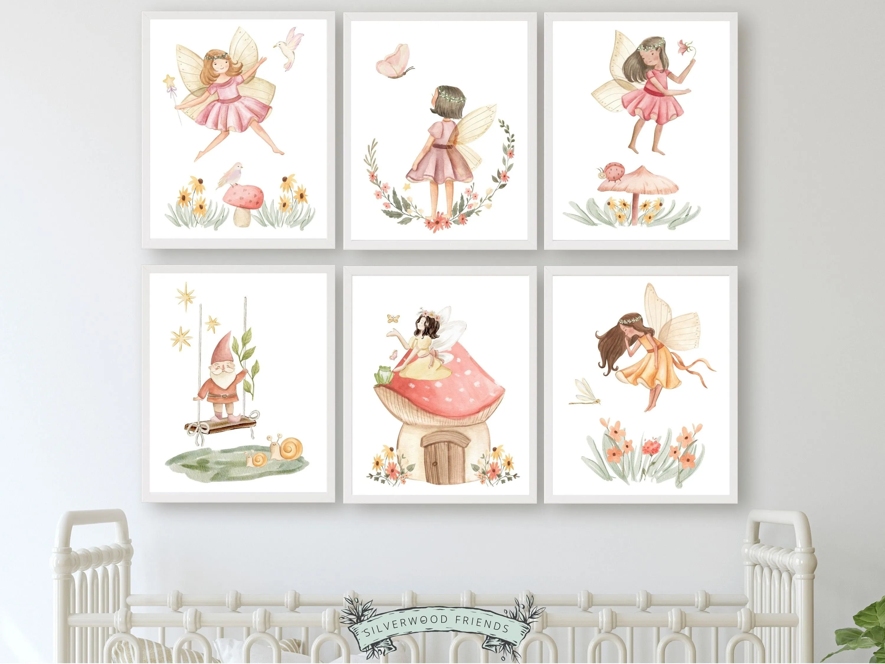 Girls Fairy Nursery Prints