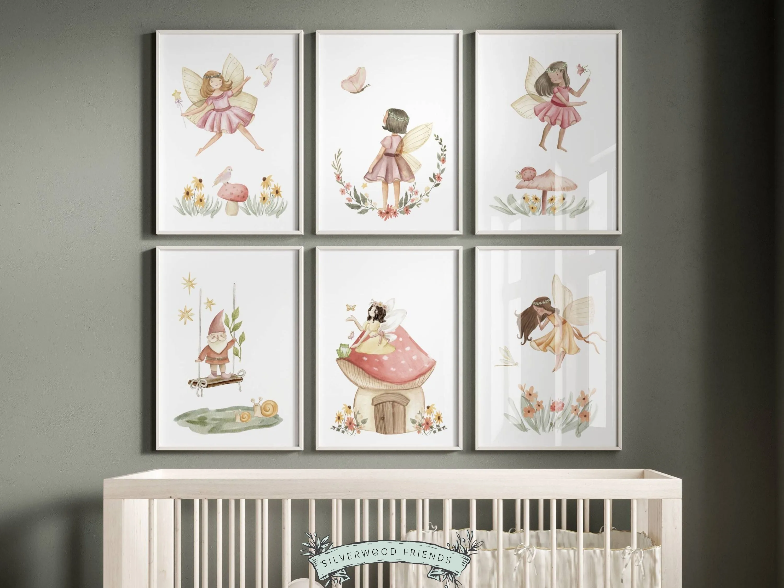 Girls Fairy Nursery Prints