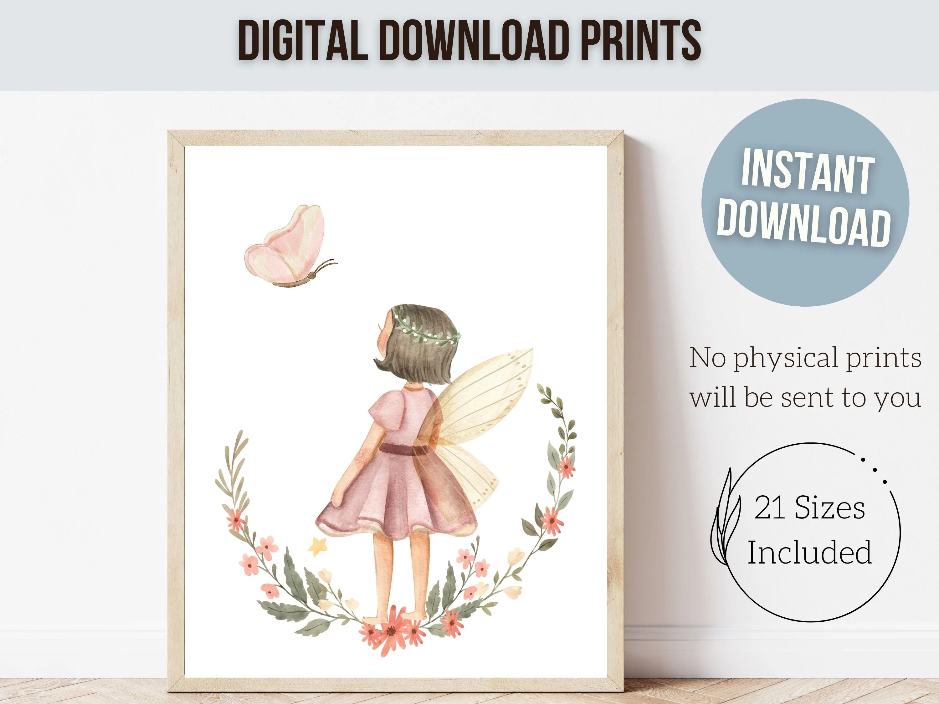 Girls Fairy Nursery Prints