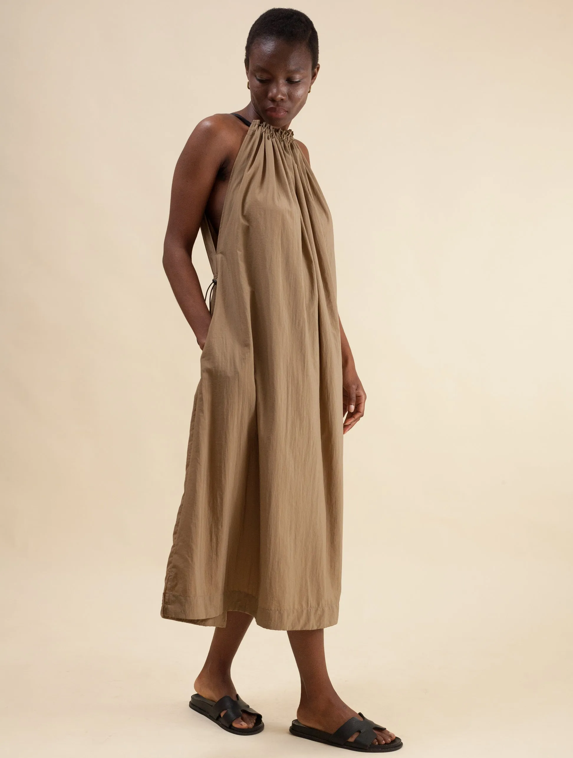 Halter Dress (Pebble Stone)