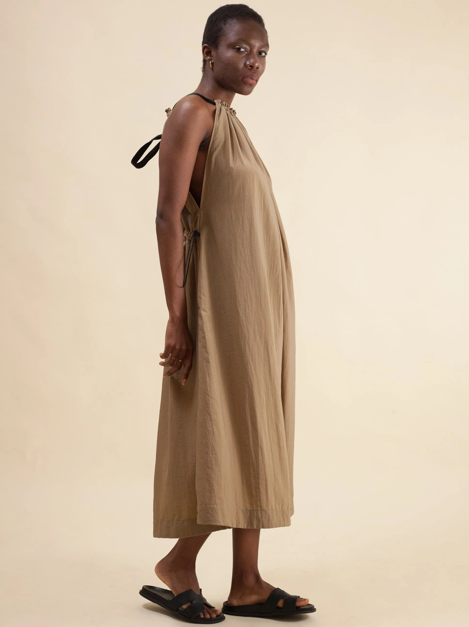 Halter Dress (Pebble Stone)