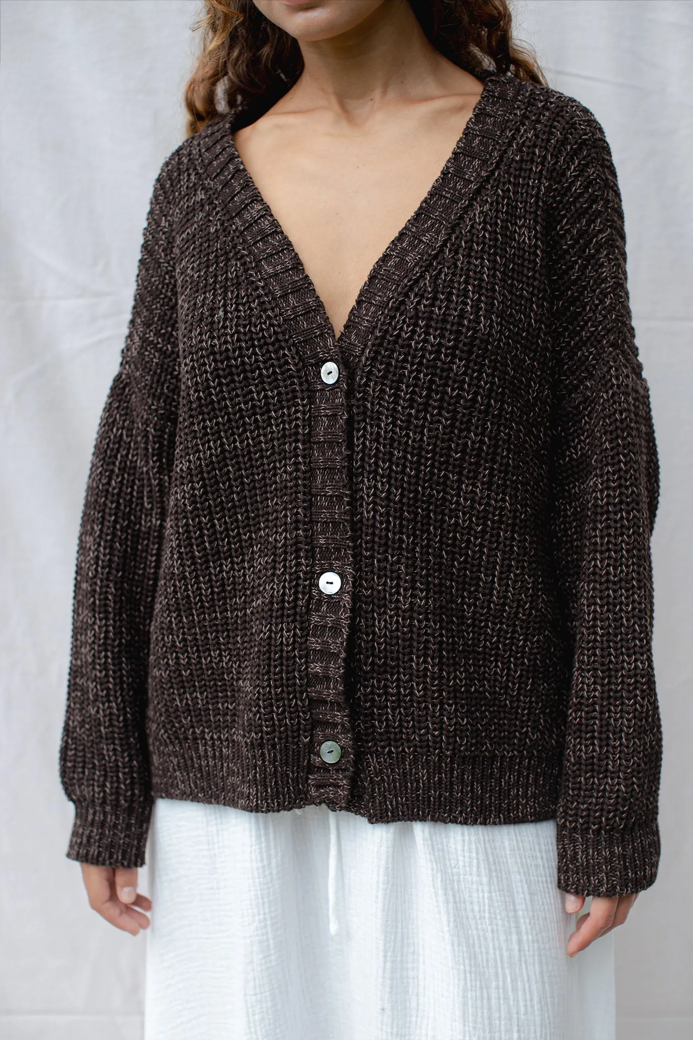 Helga Cardigan Coffee