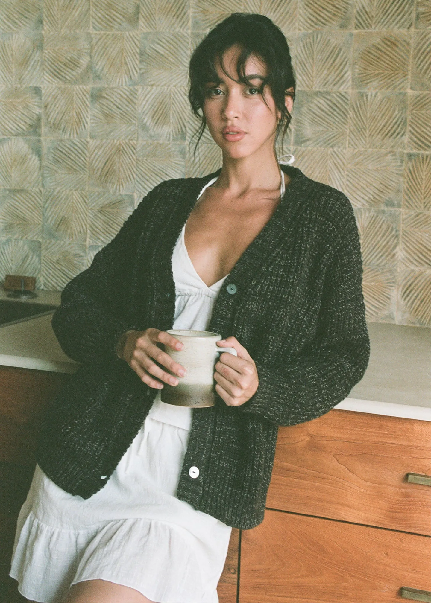 Helga Cardigan Coffee