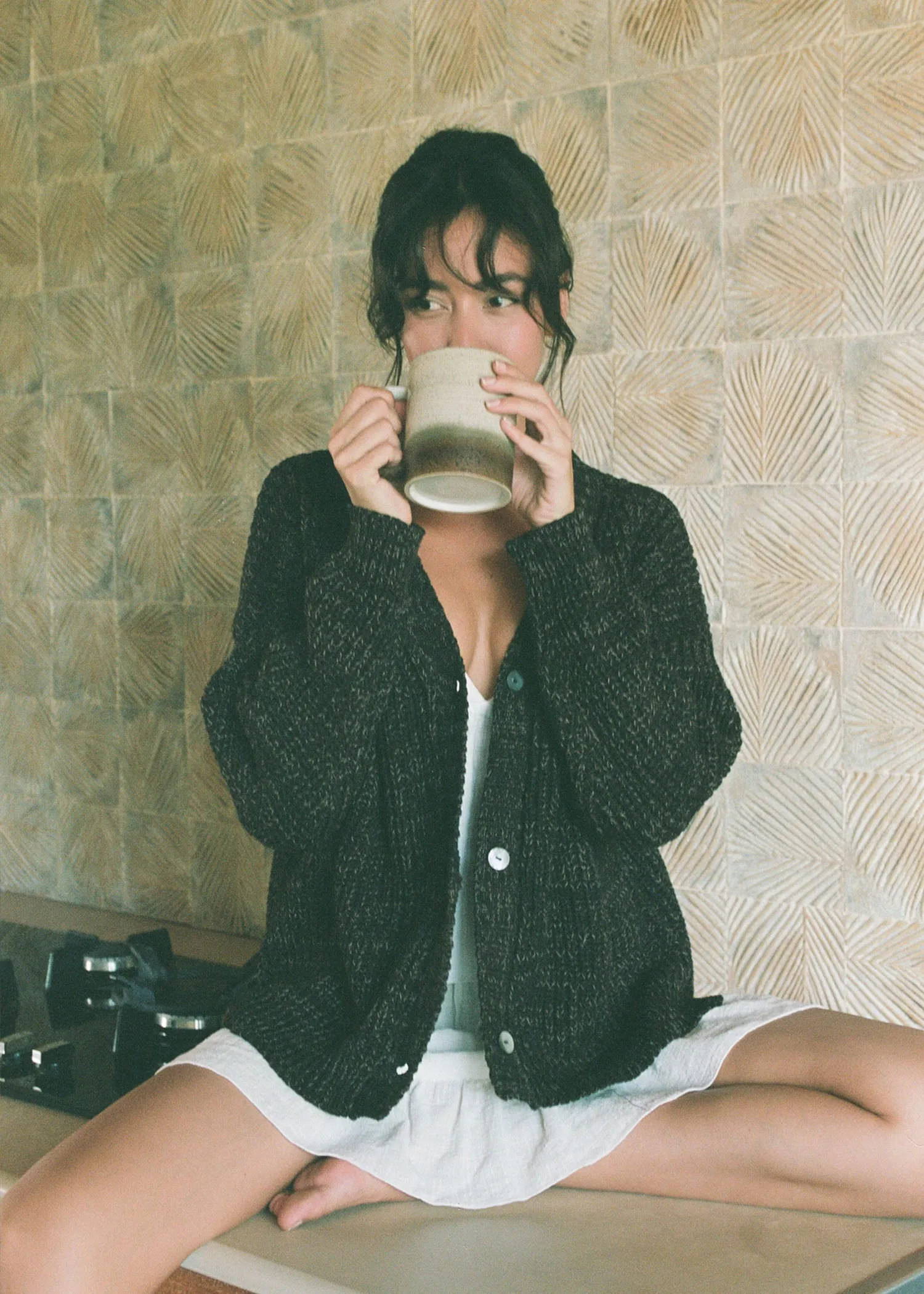 Helga Cardigan Coffee