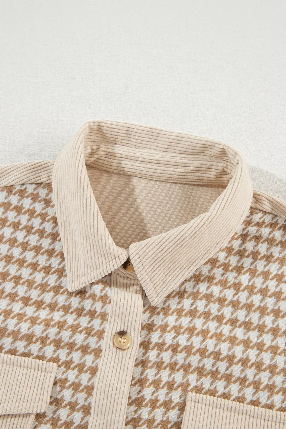 Houndstooth Corduroy Shacket