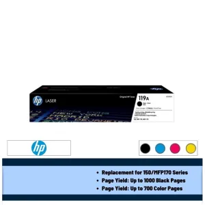 HP 119A Toner (Black/Cyan/Magenta/Yellow)