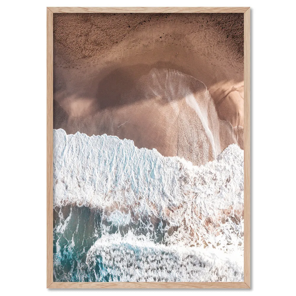 Jan Juc Beach VIC Aerial - Art Print by Beau Micheli