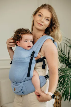 LennyLamb LennyLight Babywearing Carrier Little Herringbone Skylight