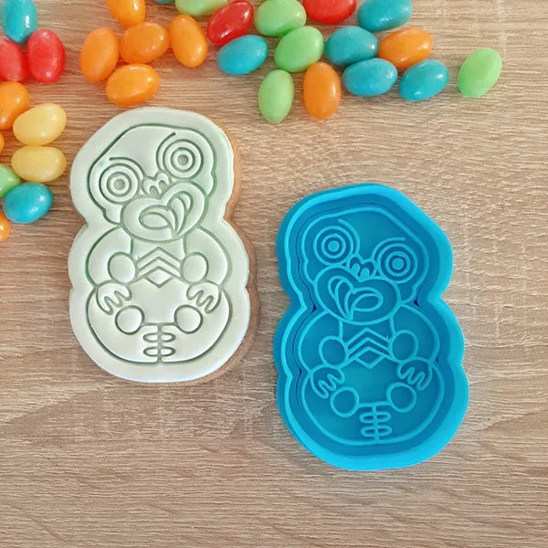 Maori Tiki Cookie Cutter and Fondant Stamp