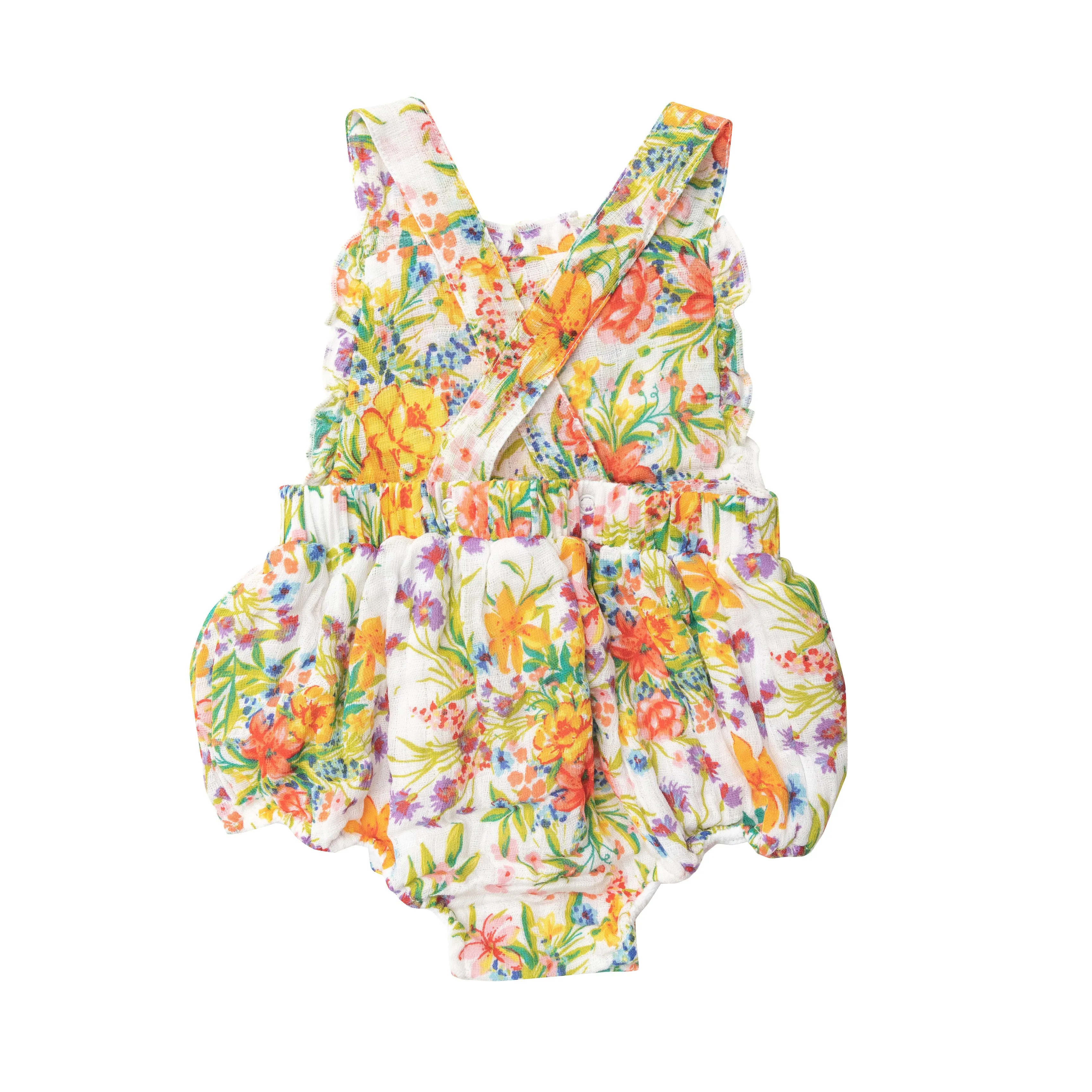 Muslin Ruffle Bib Sunsuit