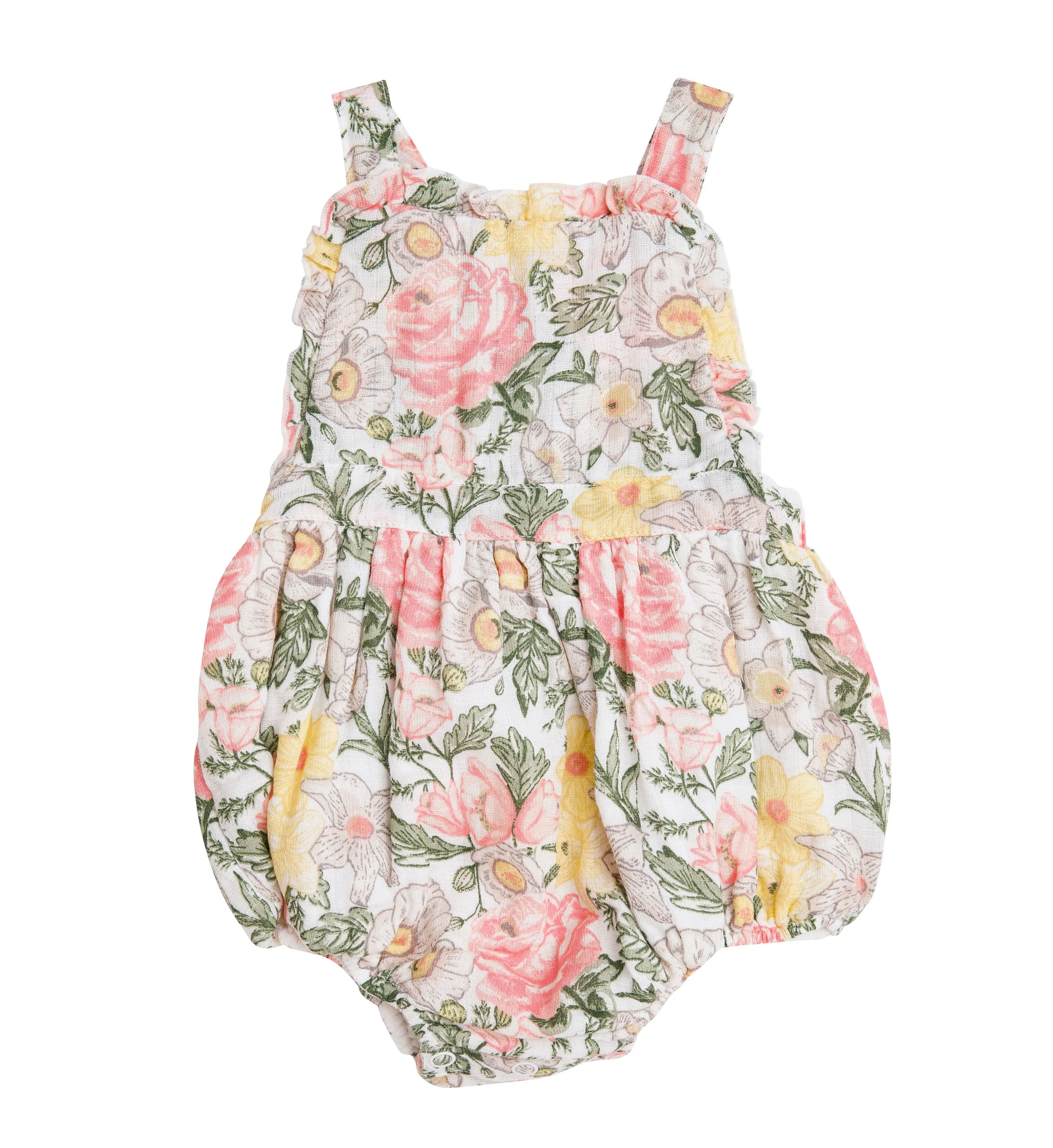 Muslin Ruffle Bib Sunsuit