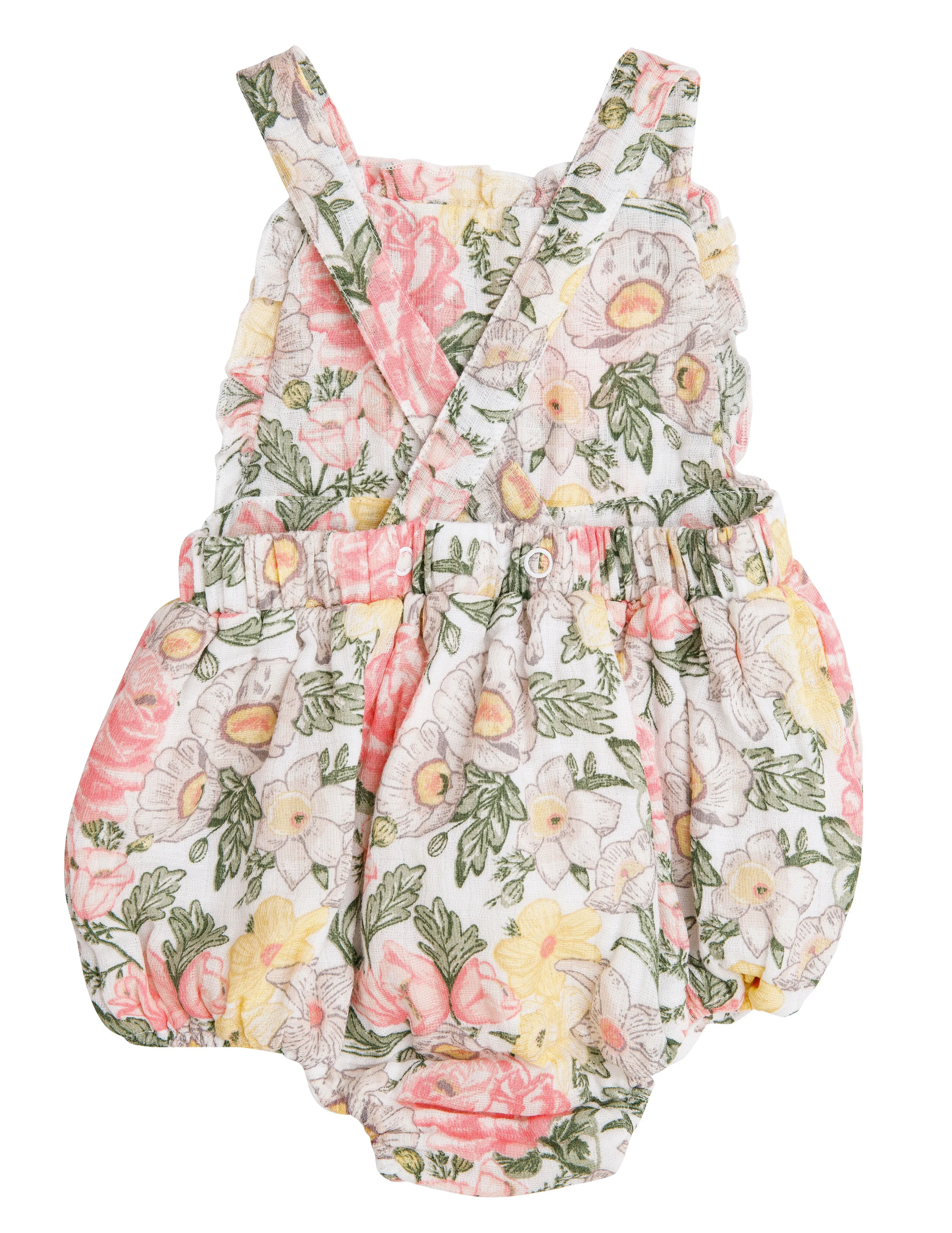 Muslin Ruffle Bib Sunsuit