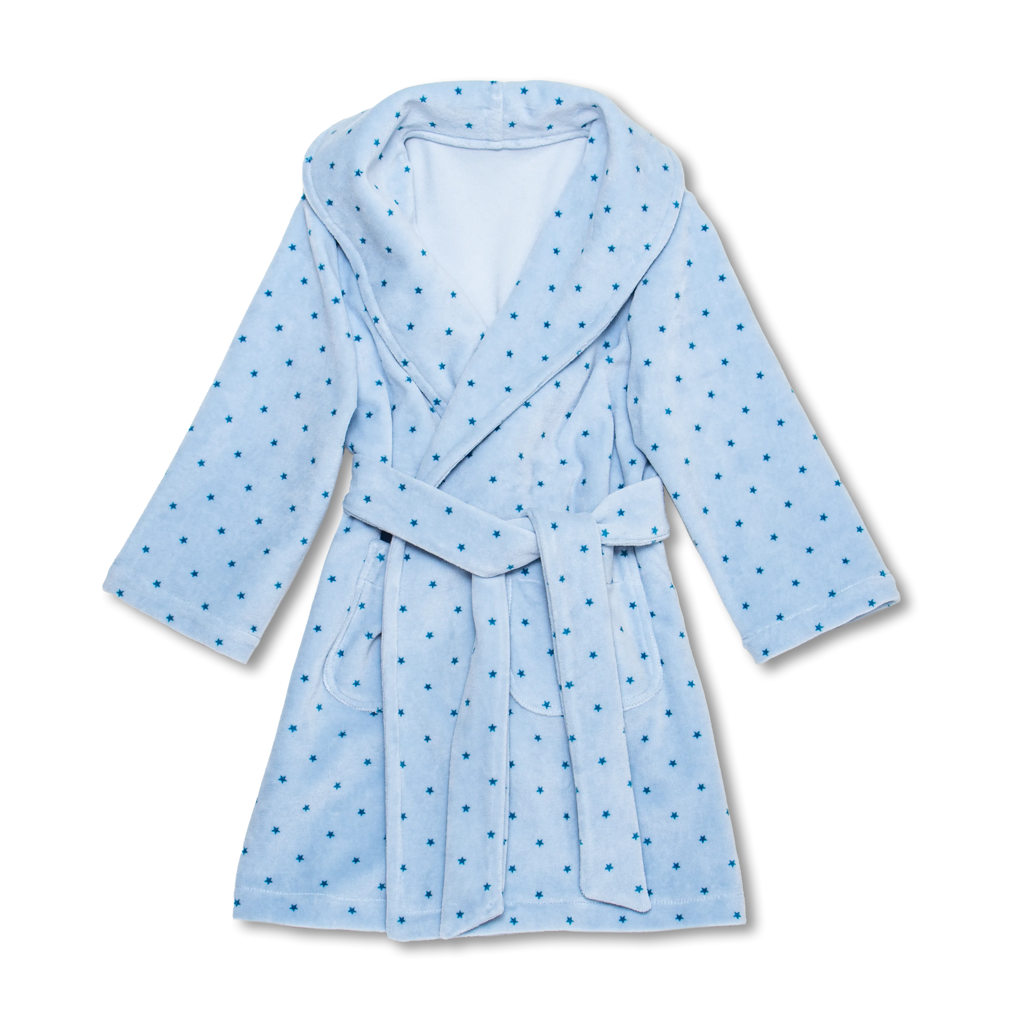 NATHAN - BOYS' BATHROBE IN BLUE STARS