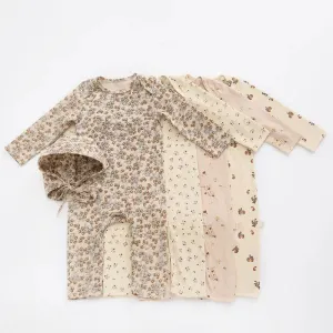 Newborn baby Girls Long Sleeve Cotton Romper