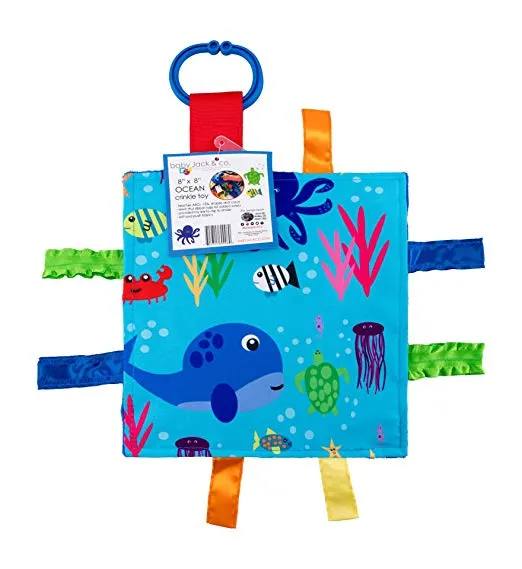 Ocean Crinkle 8" Learning Lovey