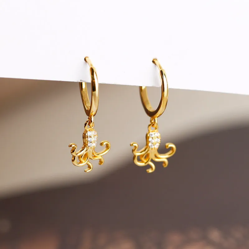 Octopus Earrings