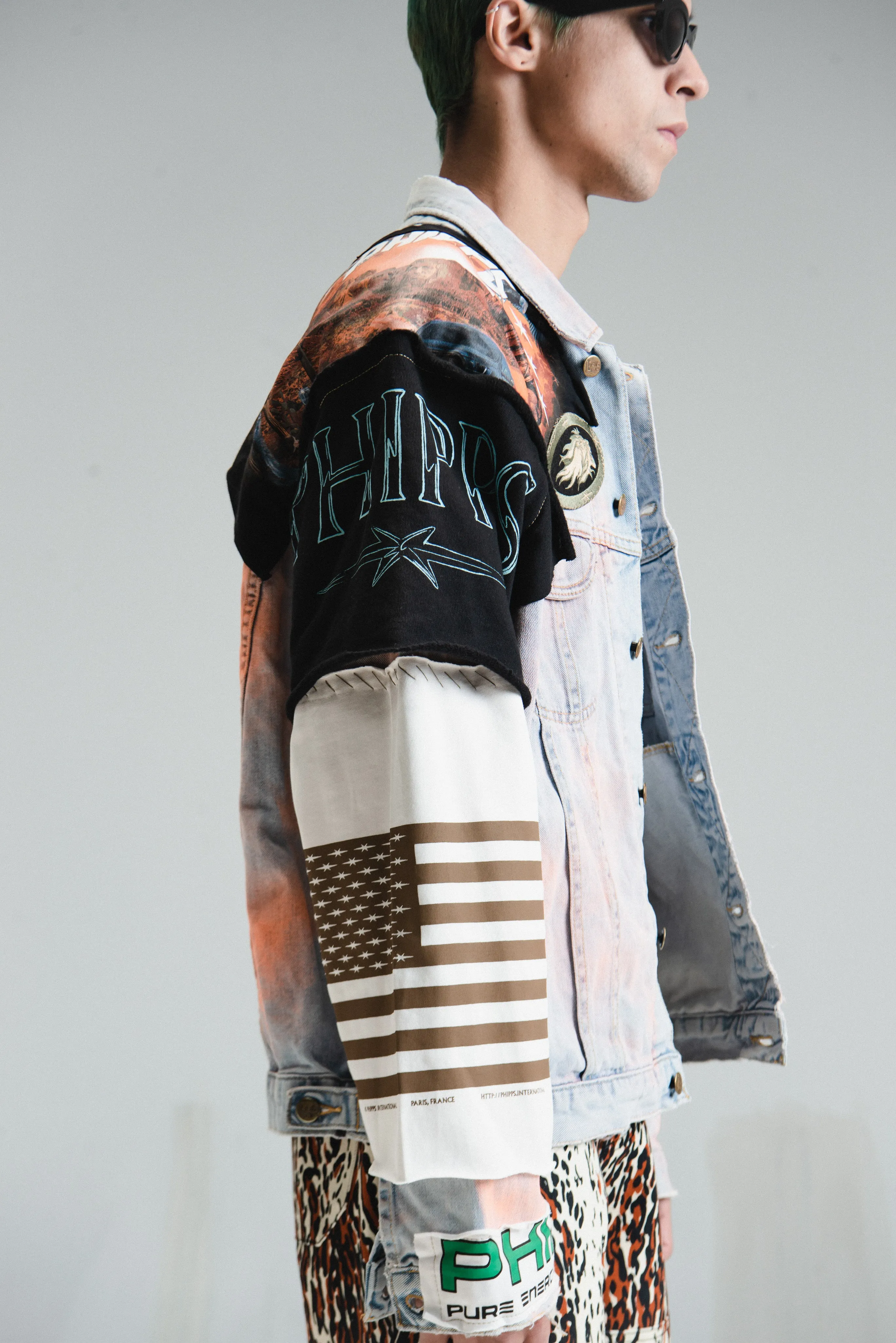 One-off Custom Punk Denim Jacket