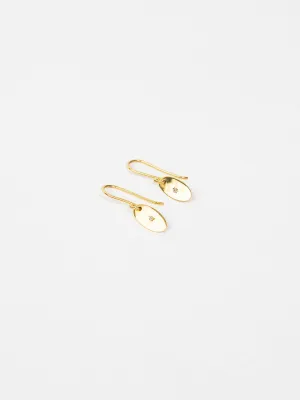 Ovum 14k Gold and Diamond Earrings