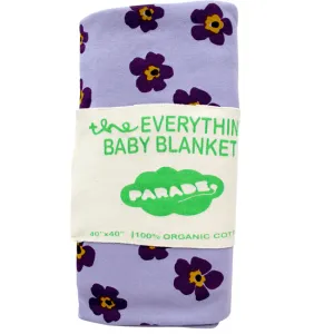 parade organics everything blanket - pansies