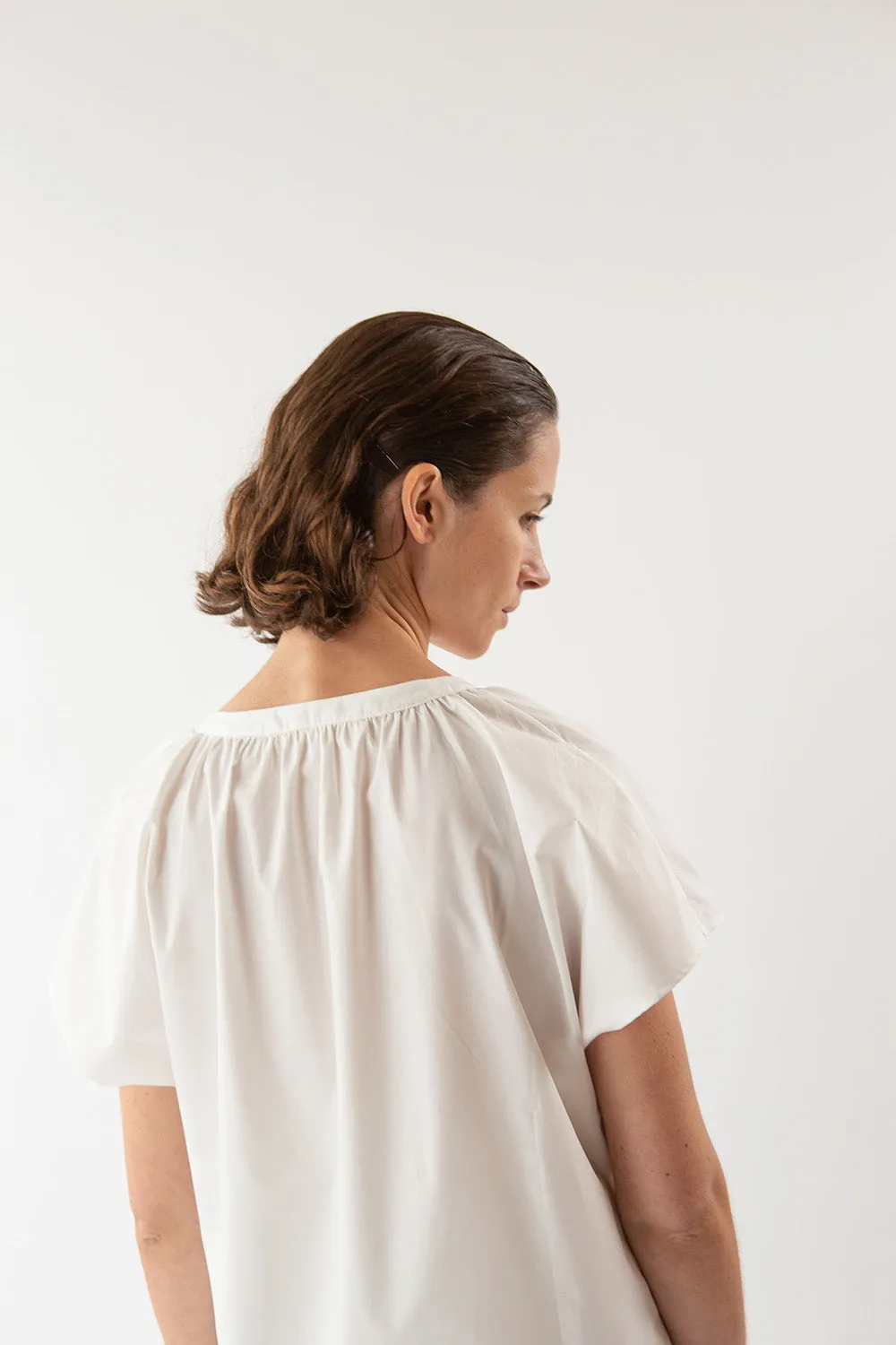 Patti Cotton Blouse In Ivory